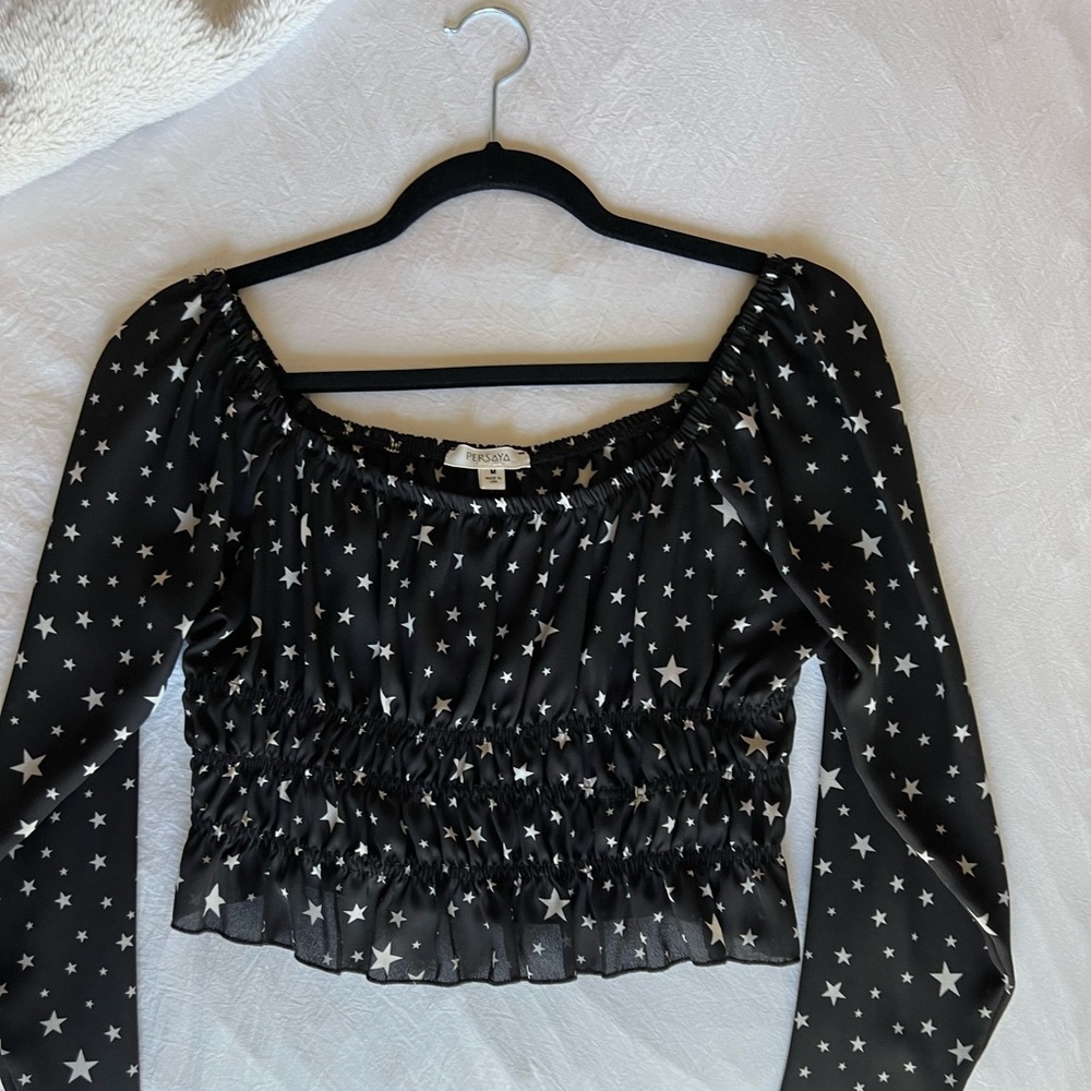 Off Shoulder Crop Top